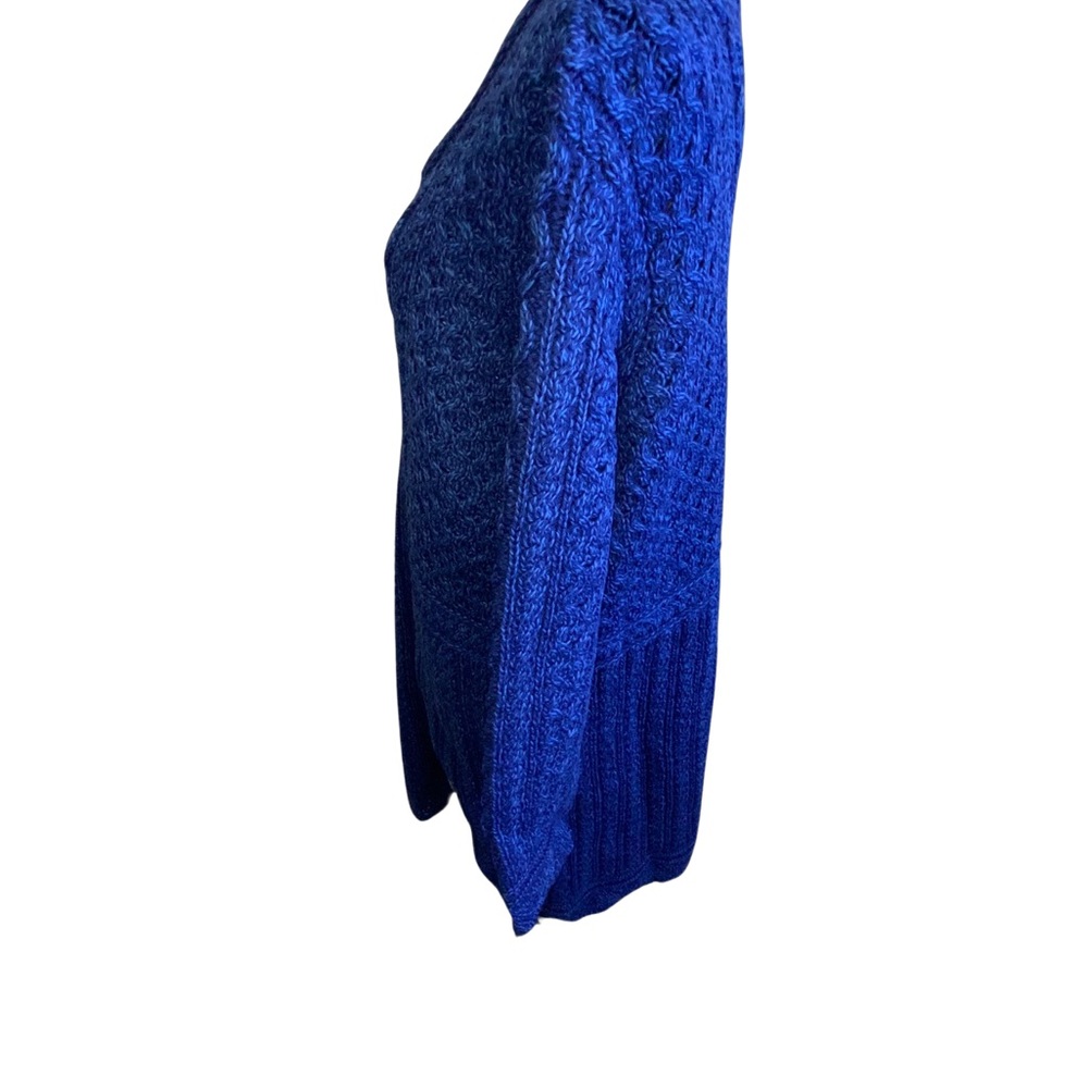 Aran Crafts Blue Women's Cardigan Sweater - Picture 9 of 12